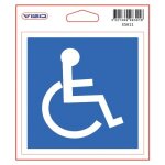 �tiquette signal�tique - adh�sive - 115x115 mm - handicap�s viso