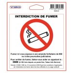 tiquette signaltique - adhsive - 115x115 mm - interdit de fumer viso