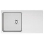 Evier � encaster en tectonite 1 cuve et 1 �gouttoir orion blanc artic franke
