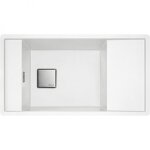 Évier à encastrer fragranit 877 x 495 mm - blanc - frames fsg 611 - 88 franke Évier à encastrer fragranit 877 x 495 mm - blanc - frames fsg 611 - 88 franke