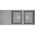 �vier de synth�se maris fragranit - � encastrer - 2 cuves + �gouttoir - coloris stone - mrg621 franke ...