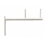 Ferrure � platine � visser pour tringles � rideaux - deux gonds boulet