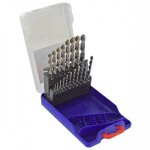 Forets m�taux hss queue cylindrique tbx 4f type e coffret de 19 tivoly