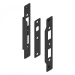 G�che et t�ti�re avec but�e inox pour serrure de portail - noir tirard