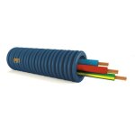 Gaine icta pr�fil�e 3x1, 5mm� - �16mm - h07v - u - bleu - rouge - vert / jaune - couronne 100 m pm plastic ...