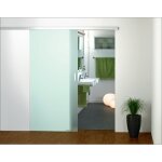 Garniture pour porte coulissante en verre - 100 kg - porta g 100 hawa