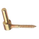 Gond � vis bois en acier zingu� bichromat� - l 75 mm - axe 14mm torbel