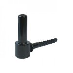 Gond � vis bois en acier zingu� noir - pivot 12 mm - longueur 60 mm torbel