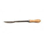 Grattoir  lame afftable chrome polie - manche en bois verni - lame courbe sam outillage