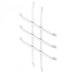 Grille de dfense pour hublot rectangulaire - blanc burgaud