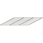 Grille de four inox - 234 x 380 mm - pour cuisinire  bois la nordica extraflame