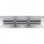 Grille de ventilation à persiennes sans moustiquaire - 300 x 300 mm - 383 cm3 bricozor Grille de ventilation à persiennes sans moustiquaire - 300 x 300 mm - 383 cm3 bricozor