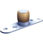 Guide bas - sur platine - pour porte coulissante - 1099 - sportub mantion