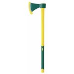 Hache en acier forg� et tremp� - manche droit trimati�re de 90 cm leborgne