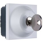 Interrupteur � cl� mosaic - 2 positions - 6 a - 2 modules - blanc legrand