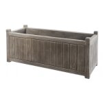 Jardinière rectangulaire - gris cérusé - 155 litres - charme 13817 eda plastiques Jardinière rectangulaire - gris cérusé - 155 litres - charme 13817 eda plastiques