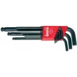 Jeu de 9 cl�s m�les longues � t�tes sph�riques - empreinte 6 pans mob