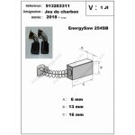 Jeu de charbon - scie  onglets radiale energysaw - 254sb peugeot