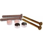 Jeu de fixation wc et bidet cheville longue vis  6 x 80 fischer