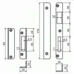 Jeux de g�ches �querres pour serrure 3 points trilogia� ii m�talux