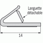 Joint n�opr�ne ln 91 cf phonique et thermique coupe - feu pour menuiserie plate dual