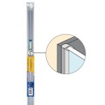 Joint pvc pour c�t� de porte de douche / baignoire 2m geb