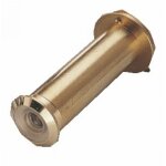 Judas optique pour porte standard - angle 170� - laiton poli - espion le cyclope