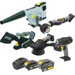 Kit 5 machines outillage 18v + batteries 1, 5ah + 4ah + chargeur fartools