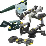 Kit 7 machines outillage 18v + batteries 1, 5ah + 4ah + chargeur fartools