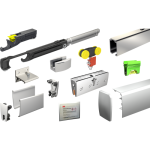 Kit complet - porte coulissante en verre - rail 2 m - saf glass 80 mantion Kit complet - porte coulissante en verre - rail 2 m - saf glass 80 mantion