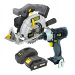 Kit machines visseuse  choc et scie circulaire + kit batterie x - fit fartools