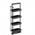 Kit rangement coulissant de colonne haute tal larder - essentio - 4 �tag�res - h1450 - 1700 mm - l300 ...