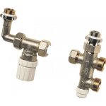 Kit de robinet thermostatisable droit pour installation mono - tube rbm