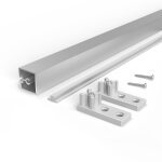 Kit de traverses albeam pour meubles de cuisine -  visser - alu et plastique emuca