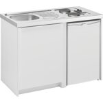 Kitchenette 100 cm - domino �lectrique - 1 porte - 1 r�frig�rateur - cadette moderna