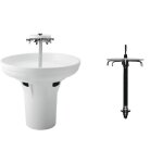 Lavabo circulaire - diamtre 95x95cm - blanc - le circulaire porcher