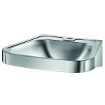 Lavabo mural perc - inox 304 - satin - fraju - standard delabie
