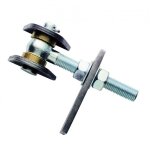 Lot de 2 articulations pour portail en acier idefix - bague en laiton - m12x80 torbel