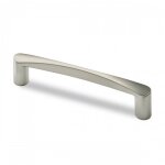Lot de 4 poignes de meuble aspect inox bross bruxella entraxe 160 mm hettich