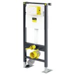 Lot b�ti - support wc autoportant et plaque de commande vf. style pr�vista viega