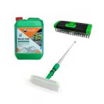 Lot nettoyage de toiture - brosse mtal + manche 6m + dalep 2100 5l dalep