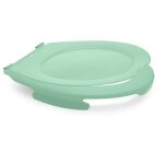 Lunette et abattant wc clipsable 100% hygi�nique - vert amande papado