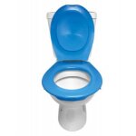 Lunette et abattant wc clipsable - bleu papado