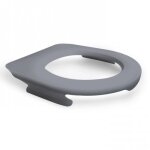 Lunette wc clipsable format large - 100 % hygi�nique - gris papado