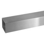 Main courante - tube carr 40 x 40 mm - en inox 304 - 3 m - bross design production