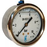 Manom�tre bo�tier inox glyc�rine axial � 63 pression 16 bar distrilabo