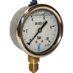 Manom�tre boitier inox glyc�rine 6 bar � 63 8 / 13 distrilabo
