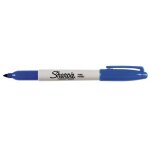 Marqueur permanent - pointe fine - bleu - sharpie� - par 12 sharpie