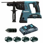 Marteau perforateur burineur sans fil 36v sds plus - dhr 264 pt4j makita