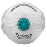 Masques respiratoires coqu�s avec valve ffp3 bls 103 v nr d - x10 bls